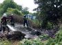 Unrat-brand in der Walldorfer Straße