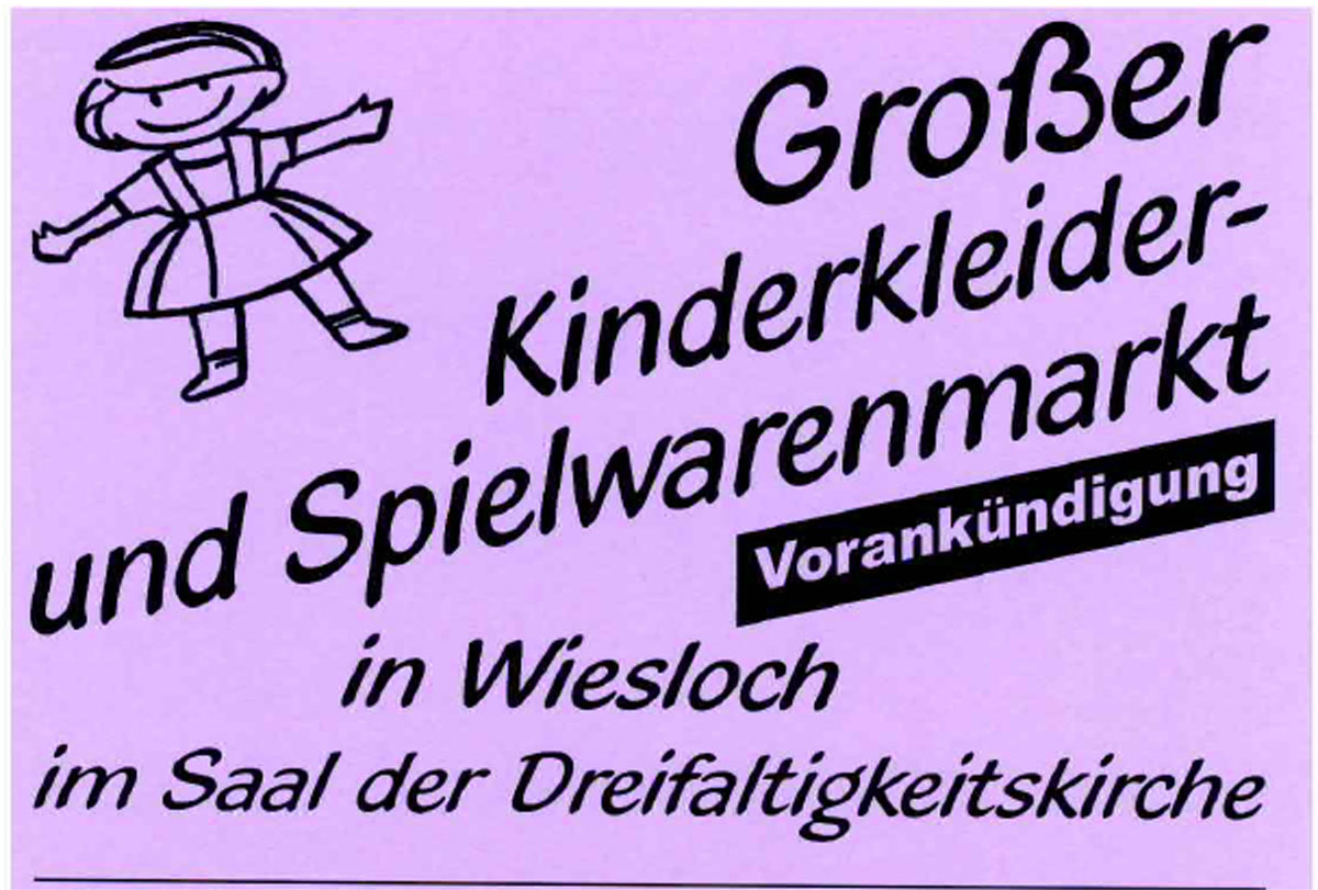 Großer Kinderkleider- und Spielsachen-Markt