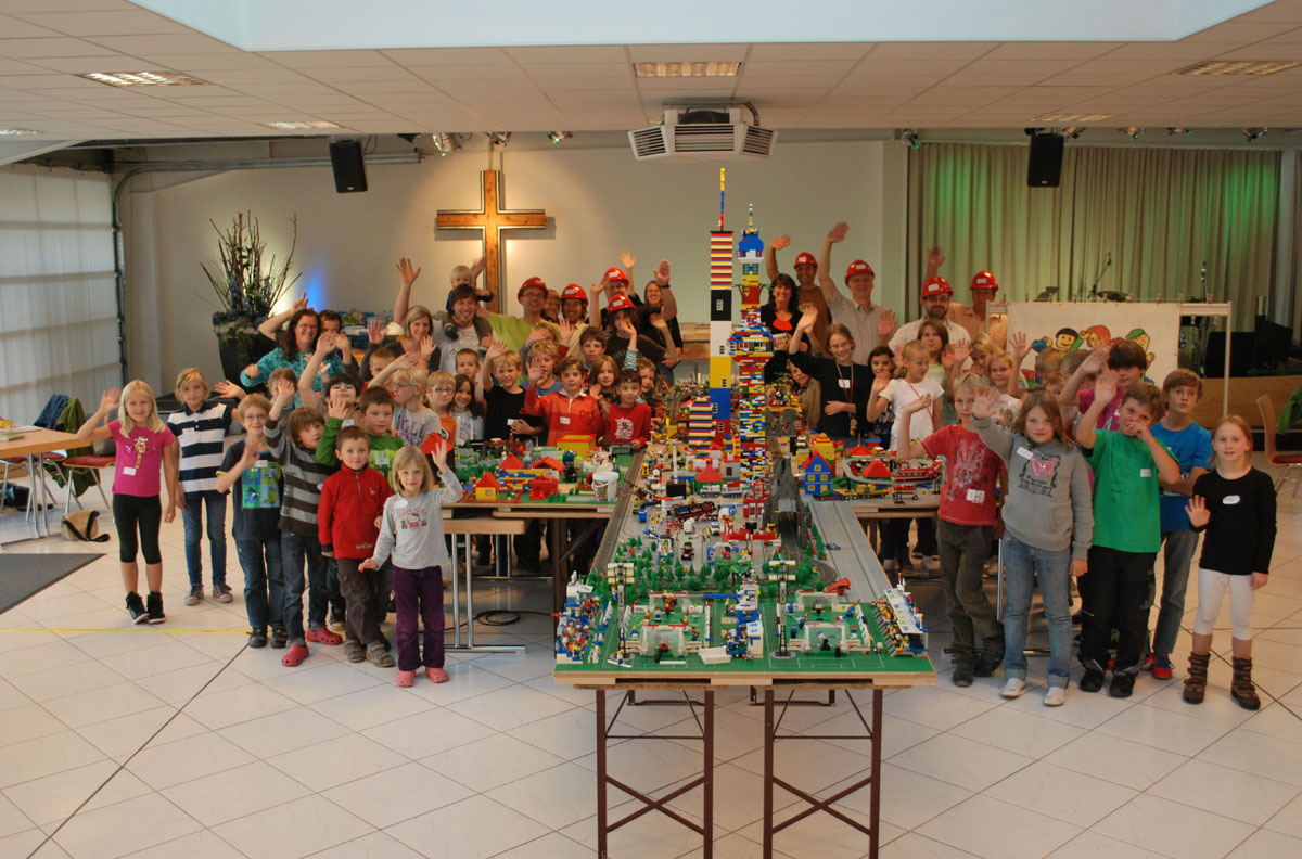Lego-Stadt bei der Freien ev. Gemeinde