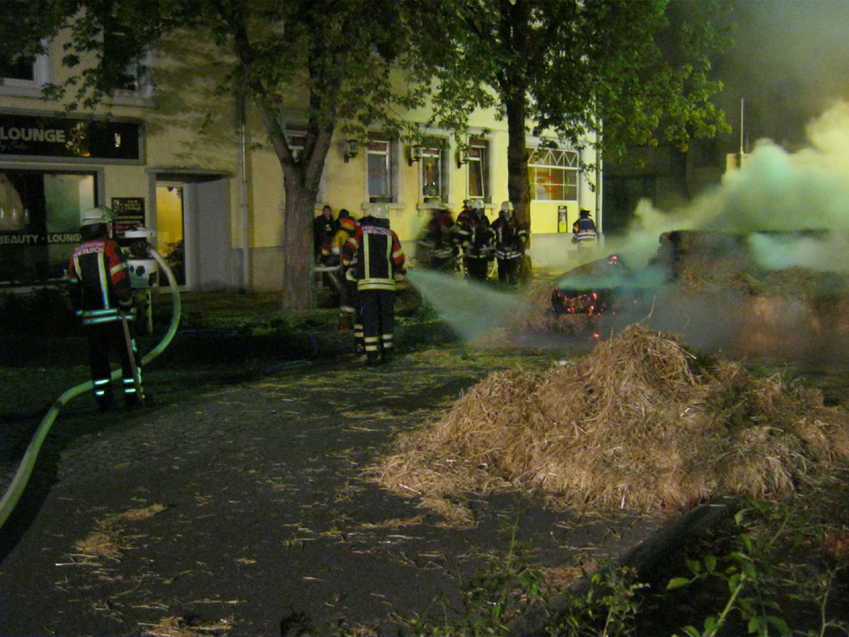 Brand beim Bauernmarkt Wiesloch