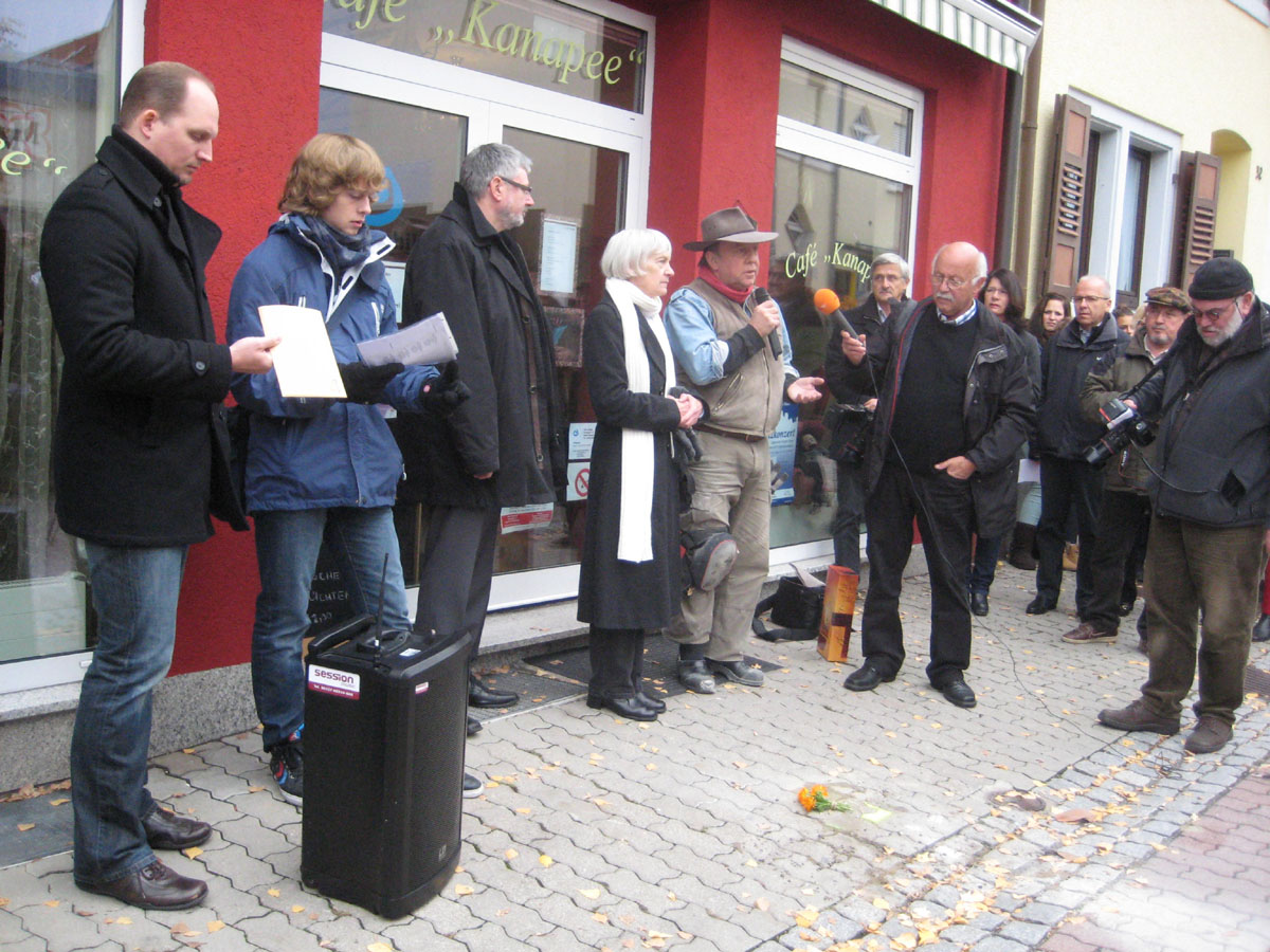 Stolperstein-verlegung in Wiesloch