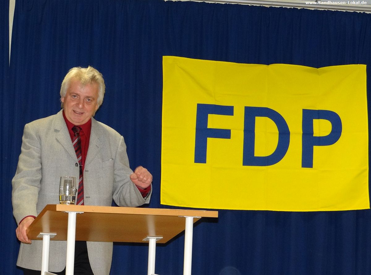 Bundesminister Dirk Niebel auf dem Neujahrsempfang der FDP Sandhausen