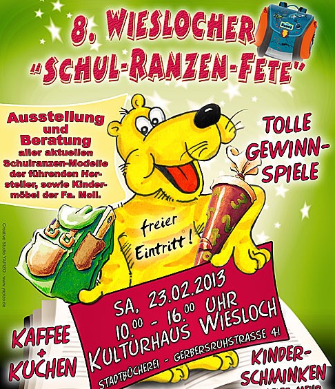 Am Samstag ist die 8. Wieslocher Schul-Ranzen-Fete