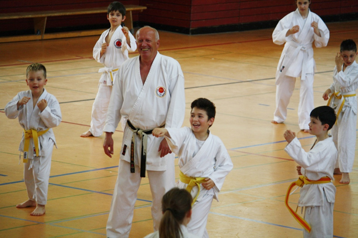 Kinderfördertraining des Karateverbandes in Wiesloch