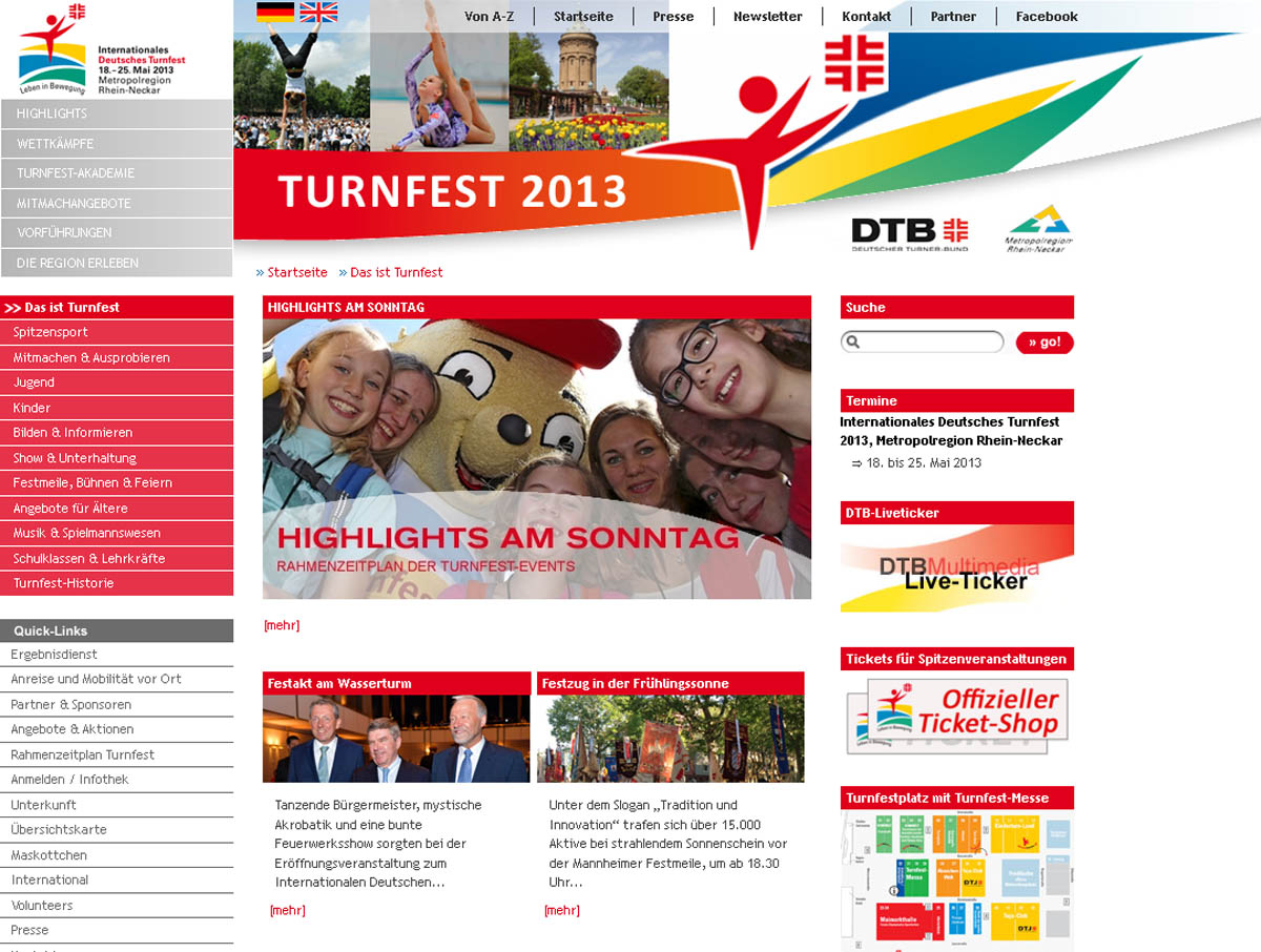 Internationales Deutsches Turnfest in der Metropolregion