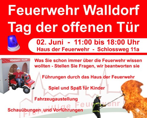 Tag der offenen Tür bei der Feuerwehr Walldorf