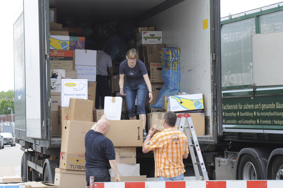 Spendensammlung in Rauenberg für Deggendorf