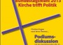 Podiums-diskussionen zur Bundestagswahl