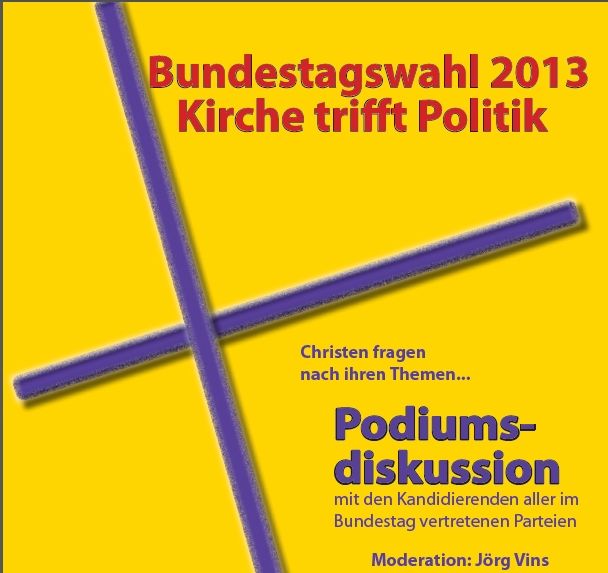 Podiums-diskussionen zur Bundestagswahl