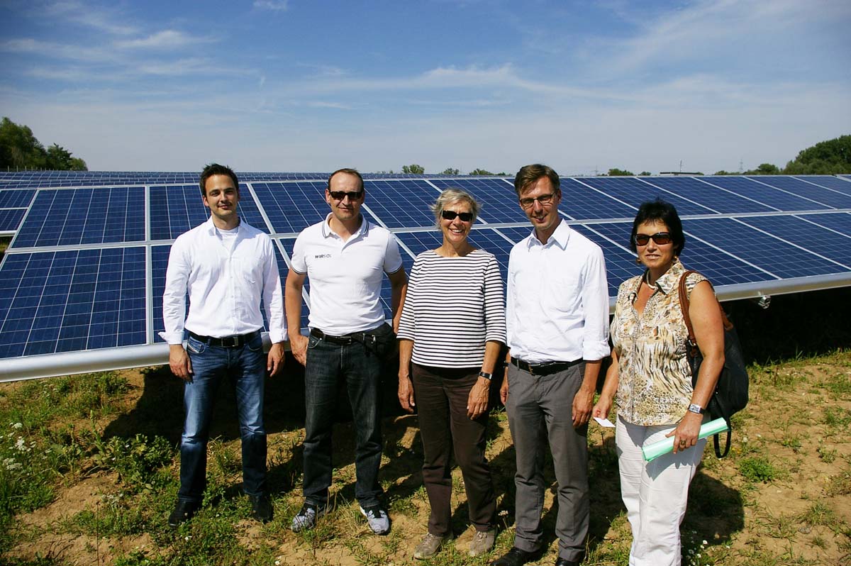 Besuch des Solarparks Wirsol in Rauenberg