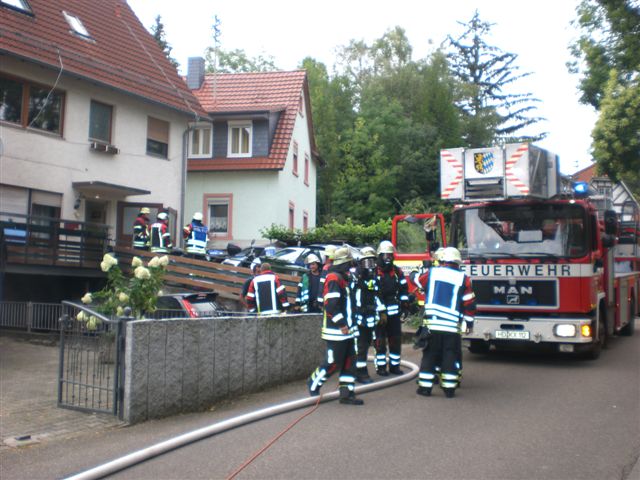 Garagenbrand in Baiertal