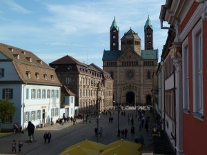 Der Dom von der Rathausterrasse aus