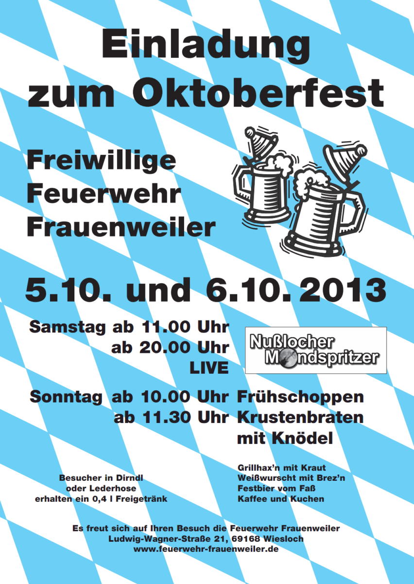 Oktoberfest in Frauenweiler
