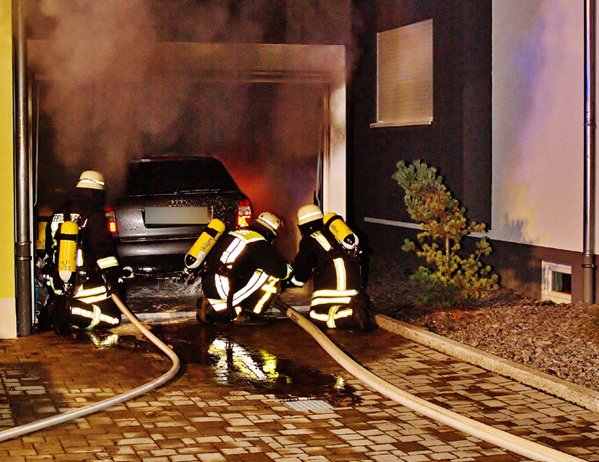 Garagenbrand in Rauenberg