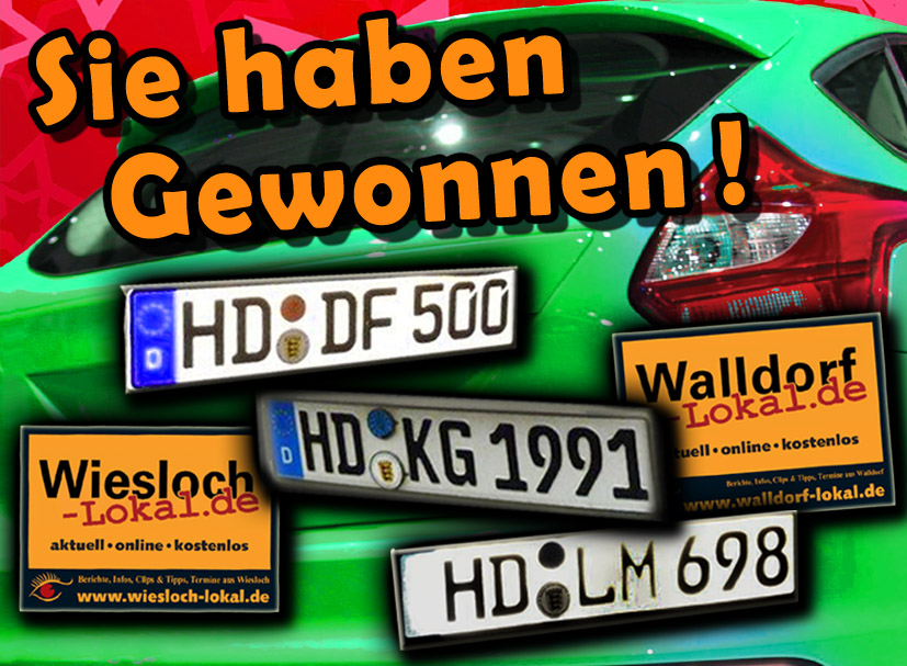 Gewinner gesucht ! wem gehören diese Auto-Kennzeichen ?