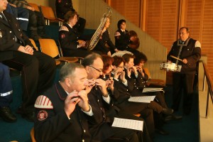 Walldorf. Gemeinderatssitzung mit Feuerwehr Ehrungen und Befoerderungen 2014.