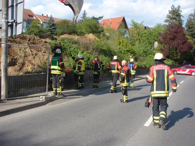 Wiesloch Baiertaler Strasse : Gasleitung abgetrennt