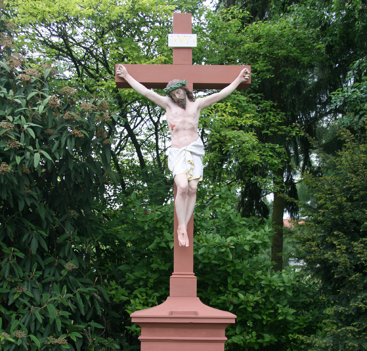 Schatthäuser Feldkreuz an der Ochsenbacher Straße restauriert