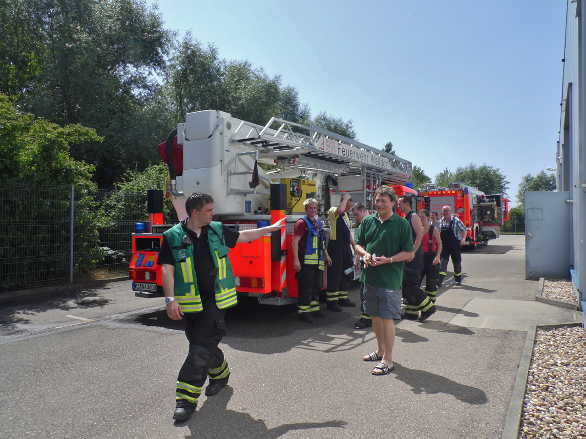 Solar Modulen-Brand in Walldorf – erste Bilder