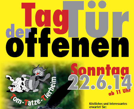 Tag der Offenen Tür bei Tom Tatze ab 11 Uhr