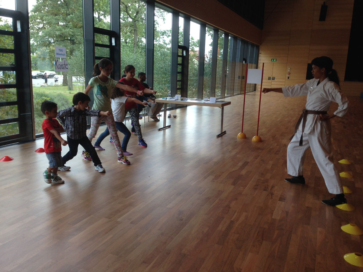 Karate – beim Bewegungstag der WiWa Familie in Walldorf