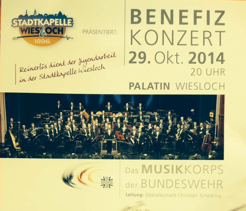 Heute: Benefizkonzert des Musik-Corps der Bundeswehr