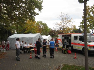 Einsatz Schwetzingen Einweisung Helfer