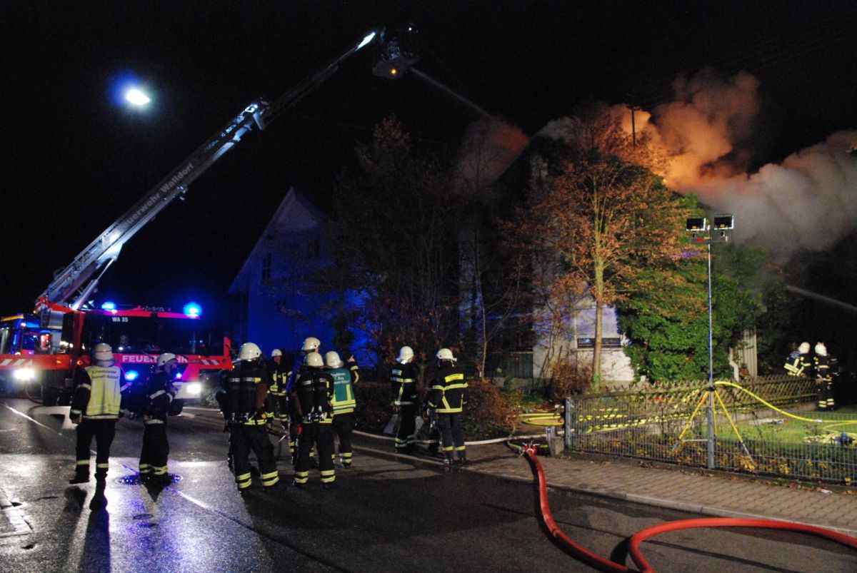 Walldorf: Brand eines Wohnhauses