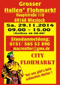 Flyer - Hallenflohmarkt - Vorderseite