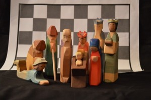 Schach-Krippenfiguren (Alexander Lucas)