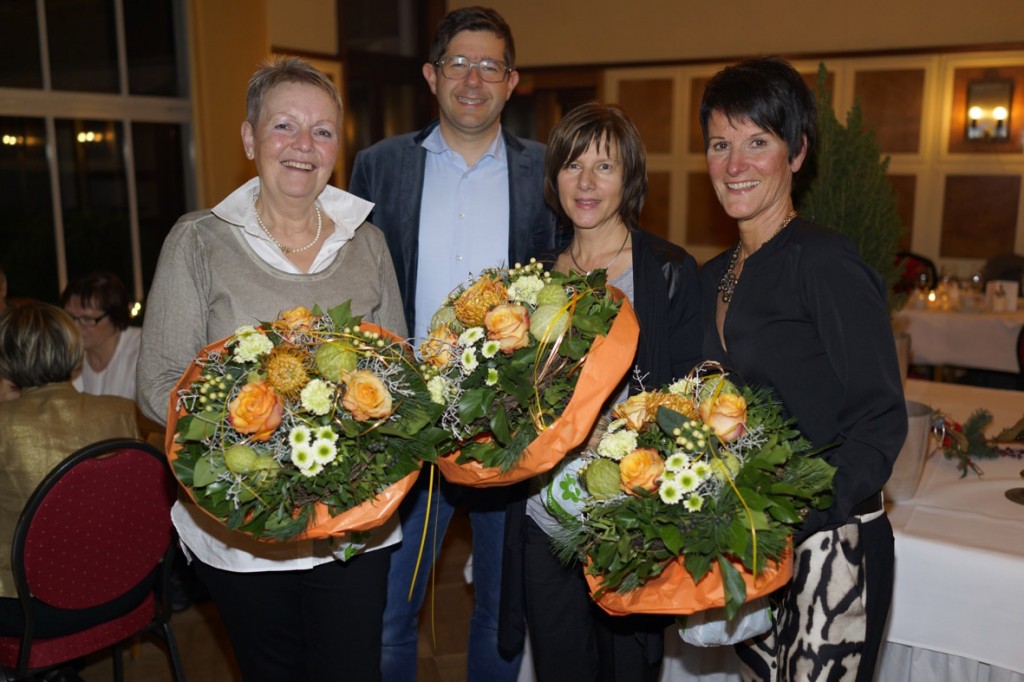 10 Jahre dabei: v.l.: Karin Pittich, CS, Iris Becker, Uta Fleck