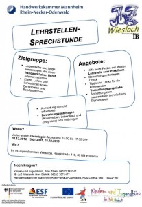 Flyer Lehrstellensprechstunde_2014_11_18