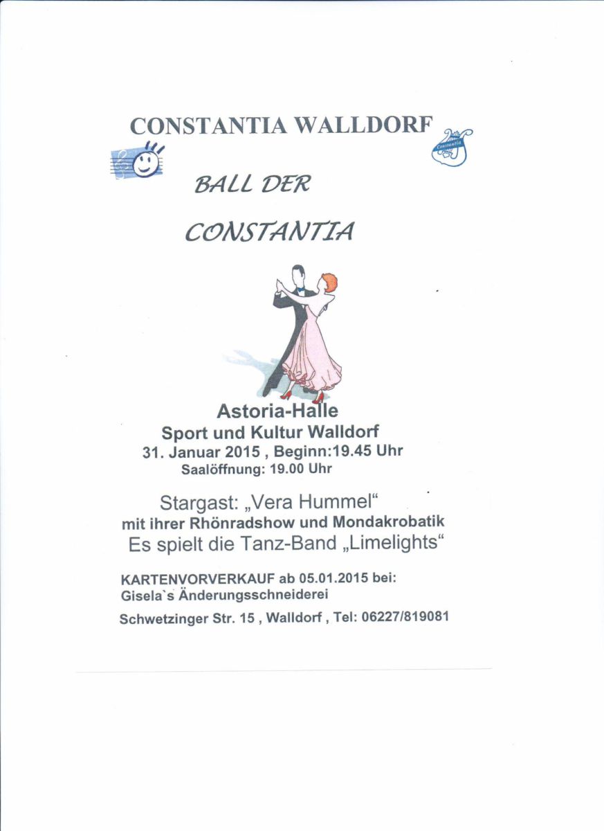 Heute: Ball der Constantia 2015