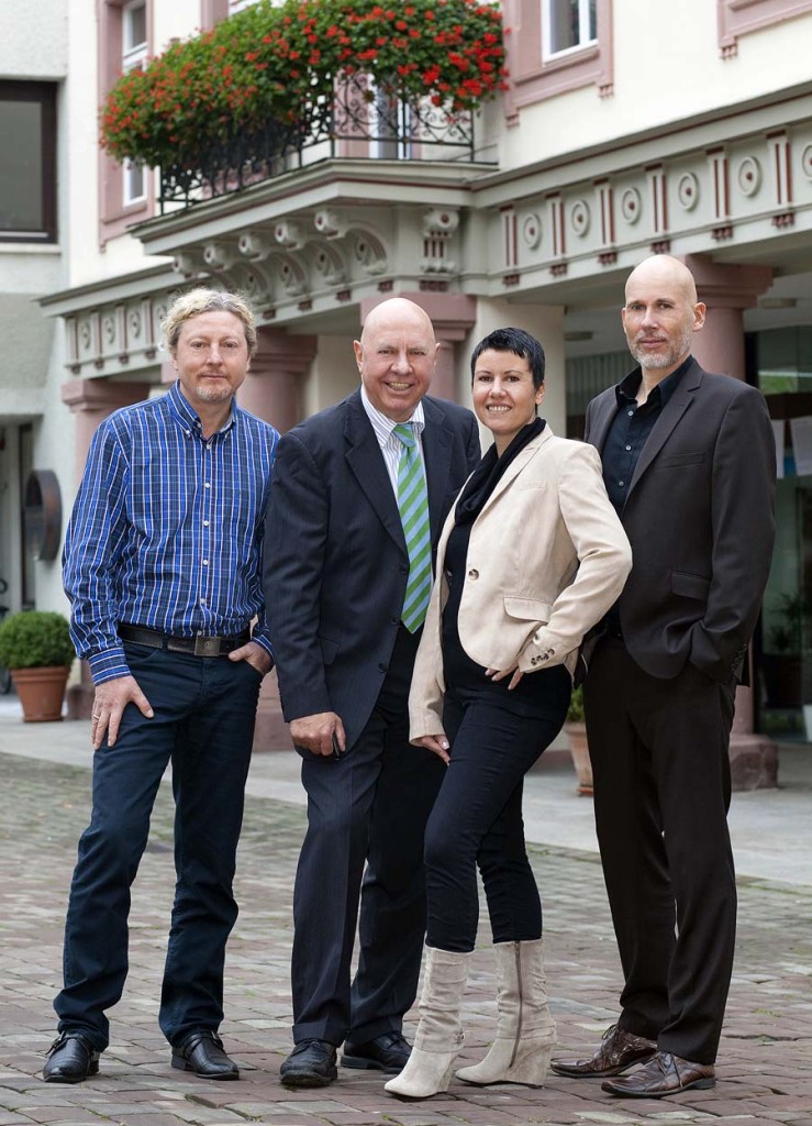 Stadtmarketing Wiesloch-Vorstandschaft (vlnr - Uwe Dörner, Klaus Michael Schindlmeier, Karin Krauser, Michael Maier)