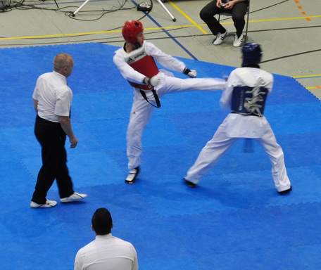 Tae-Kwon-Do Kämpfer auf der Bavaria Open