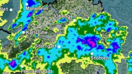 DWD warnt: Heute und morgen Gewitter mit Starkregen, örtlich Unwetter mit Hagel möglich.