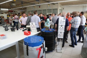 Walldorf. Unternehmerlunch 07_2015 bei der Firma Winkler.Von links Andreas Zenner, BMin Christiane Staab, Markus Medek und Marc Massoth.  08.07.2015 - Helmut Pfeifer.