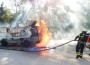 Wohnmobilbrand auf BAB 5