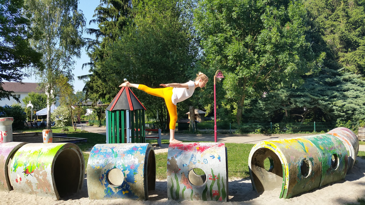 Yoga im Tierpark