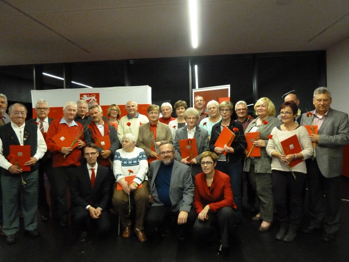 Kreismitgliederehrung bei der SPD in Walldorf