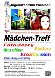 Flyer-Mädchentreff