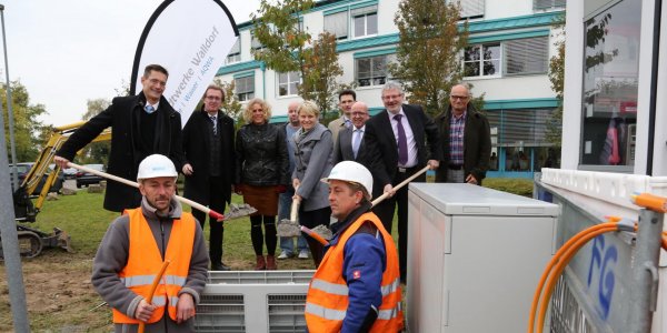 Glasfaserausbau in Wieslocher Gewerbegebieten durch die Stadtwerke Walldorf