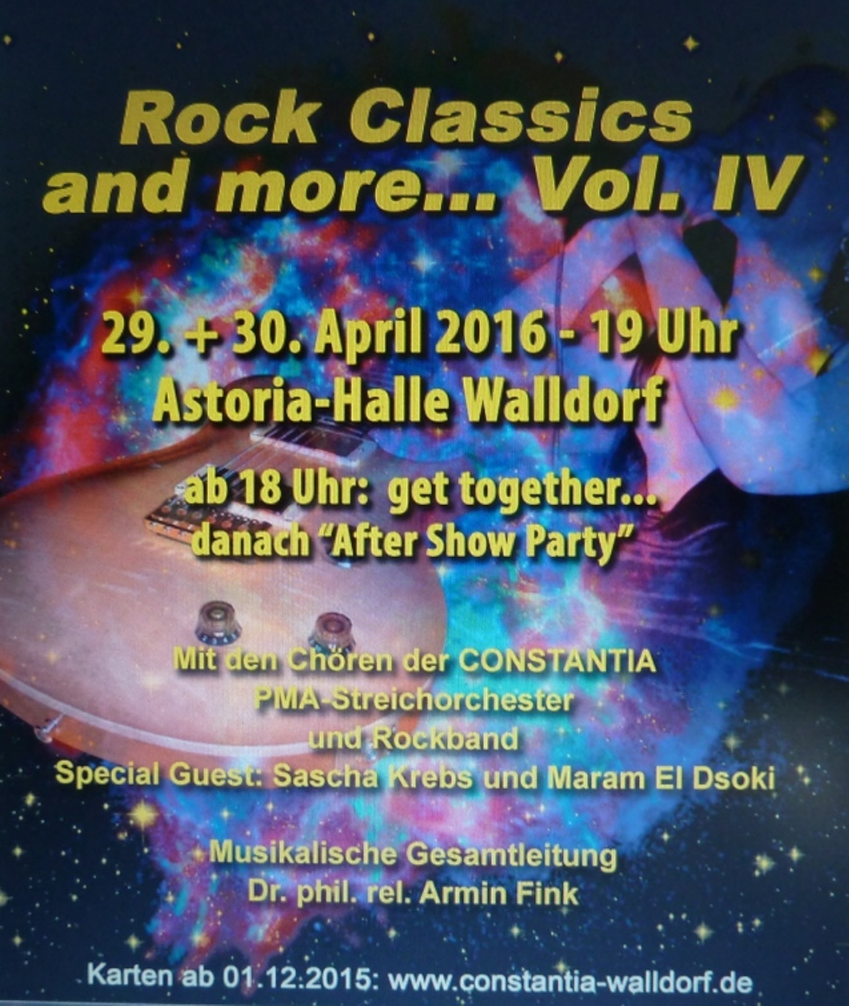 “Rock Classics and more – Volume IV” Das Walldorfer Chorhighlight 2016