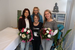 Walldorf. Lady Fit Erweiterung des Angebots. Von links Leila gengenbach, Guelay Sezer, Hannelore Blattmann und Gitta Saddig. 23.10.2015 - Helmut Pfeifer.