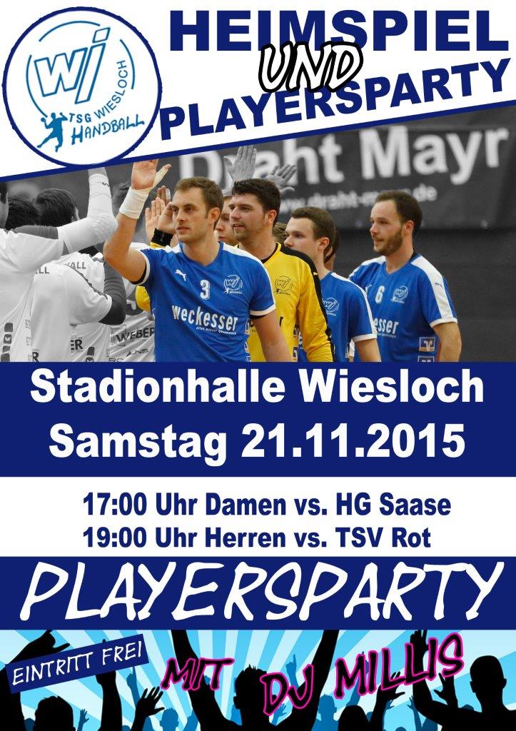 HEUTE die TSG Wiesloch unterstützten!