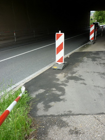 Gefährliche Engstelle an der Kreisstraße K4170