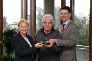 Walldorf. PG Einkaufsbus mit Roland Portner, BMin Christiane Staab und Marc Massoth.. 03.02.2016 - Helmut Pfeifer.