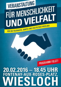 Wiesloch gegen rechts Plakat RZ