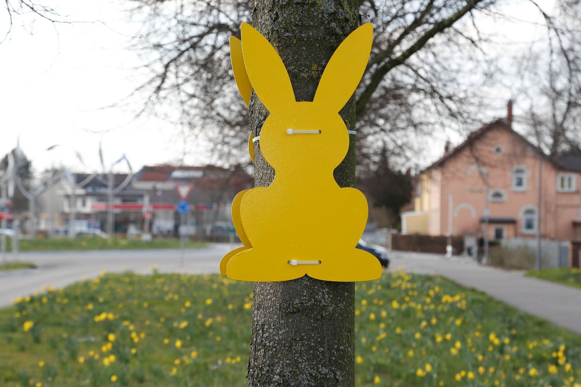 Die Hasen sind los! Osteraktion der Werbegemeinschaft Walldorf