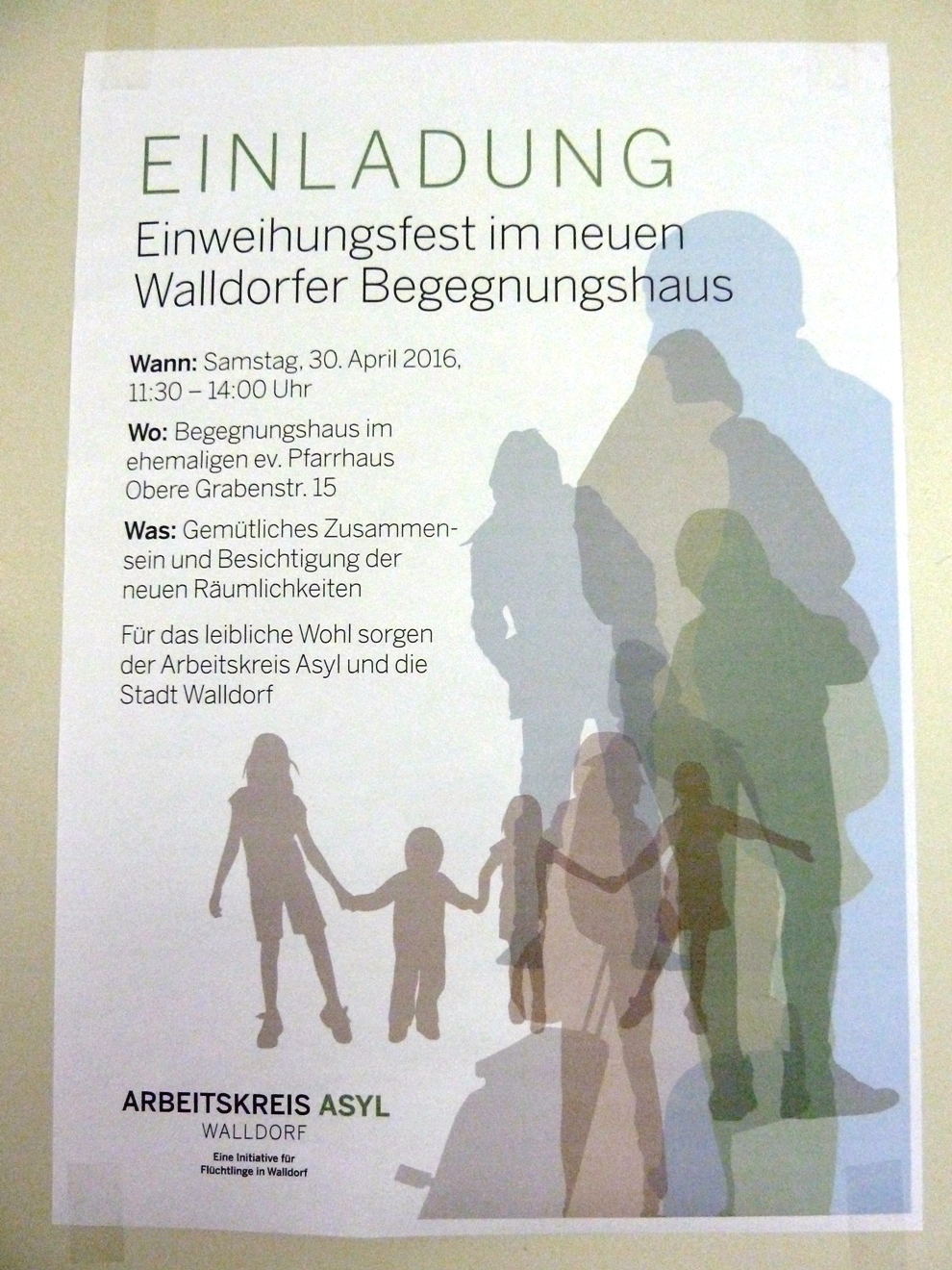 Einweihungsfest im “Walldorfer Begegnungshaus” am 30.04.2016